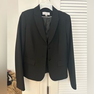 Calvin Klein Blazer | Black Suit Jacket | fitted